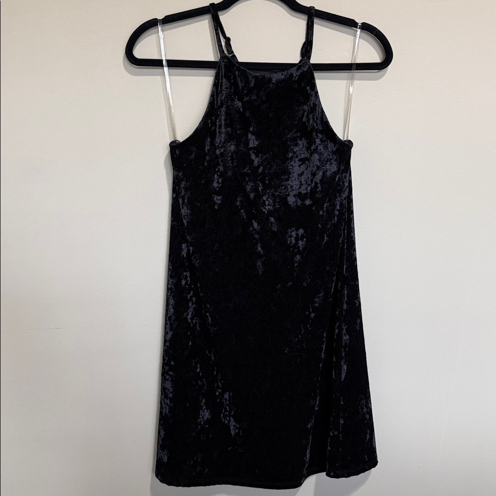 Little Black Velvet Dress